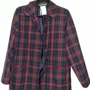 Women's Plaid Jacket - Red and Black